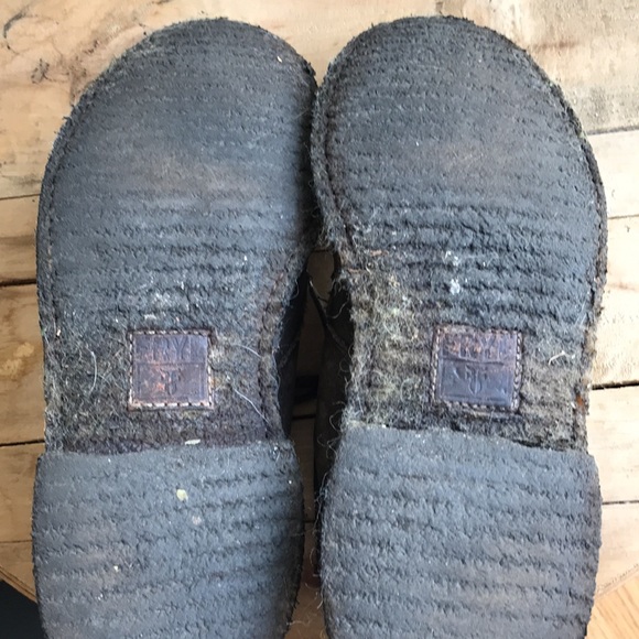 Frye leather chukka short boots brown w rubber sole sz 9 - Picture 4 of 9